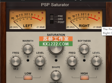 饱和器 PSPaudioware_PSP_Saturator_v1.1.0